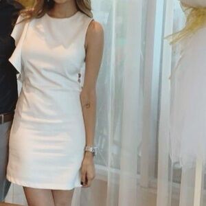 White one shoulder dress